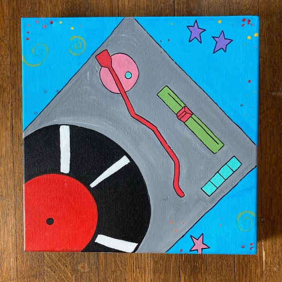 Set/2 Music Lovers Hand Painted Art - Picture 3 of 8